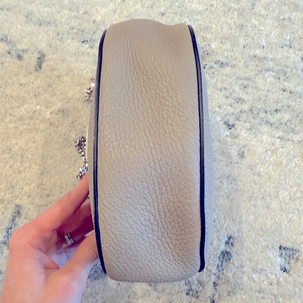 Chloe Grained Lambskin Drew Shoulder Gray Bag - Picture 7 of 10